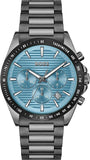 Hugo Boss Strike Chronograph Blue Dial Black Steel Strap Watch for Men - 1514242 Authentic Buy Shop Now