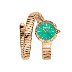 Just Cavalli Enchanting Green Dial Rose Gold Steel Strap Watch for Women - JC1L301M0055 Authentic Buy Shop Now