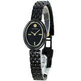 Tory Burch Oval Black Dial Black Steel Strap Watch for Women - TBW6035 Authentic Buy Shop Now