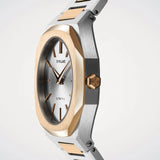 D1 Milano Ultra Thin Silver Dial Two Tone Steel Strap Watch for Women - D1-UTBL34 Authentic Buy Shop Now
