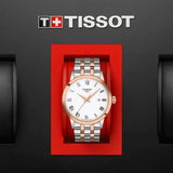Tissot T Classic Dream Quartz White Dial Two Tone Steel Strap Watch for Men - T129.410.22.013.00 Authentic Buy Shop Now