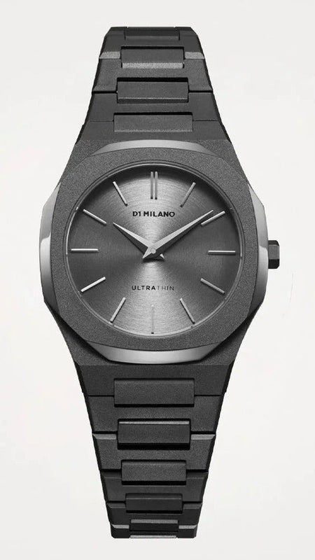 D1 Milano Ultra Thin Grey Dial Grey Steel Strap Watch for Women - D1-UTBL32 Authentic Buy Shop Now