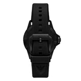 Emporio Armani World Explorer Orange Dial Black Silicone Strap Watch for Men - AR11684 Authentic Buy Shop Now