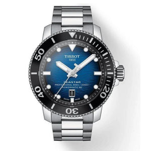 Tissot Seastar 2000 Professional Powermatic 80 Blue Dial Silver Steel Strap Watch for Men - T120.607.11.041.01 Authentic Buy Shop Now