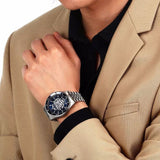 Maserati SFIDA Skeleton Automatic Blue Dial Silver Steel Strap Watch for Men - R8823140011 Authentic Buy Shop Now