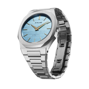 D1 Milano Ultra Thin Blue Dial Silver Steel Strap Watch for Women - D1-UTBL17 Authentic Buy Shop Now