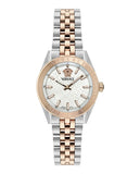 Versace V-Code Analog White Dial Two Tone Steel Strap Watch for Women - VE8I00624 Authentic Buy Shop Now
