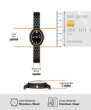 Tory Burch Oval Black Dial Black Steel Strap Watch for Women - TBW6035 Authentic Buy Shop Now