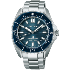 Seiko Prospex Polygonal Divers Automatic Blue Dial Silver Steel Strap Watch for Men - SPB483J1 Authentic Buy Shop Now