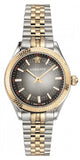 Versace Hellenyium Grey Dial Two Tone Steel Strap Watch for Women - VEHU00520 Authentic Buy Shop Now