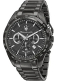 Maserati Traguardo Limited Edition Chronograph Black Dial Black Steel Strap Watch for Men - R8873612045 Authentic Buy Shop Now