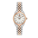 Versace V-Code Analog White Dial Two Tone Steel Strap Watch for Women - VE8I00624 Authentic Buy Shop Now