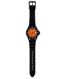 Emporio Armani World Explorer Orange Dial Black Silicone Strap Watch for Men - AR11684 Authentic Buy Shop Now