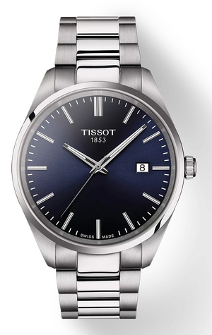 Tissot PR 100 Blue Dial Silver Steel Strap Watch for Men - T150.410.11.041.00 Authentic Buy Shop Now