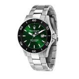Maserati Competizione Green Dial Silver Steel Strap Watch for Men - R8853100038 Authentic Buy Shop Now