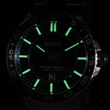 Hugo Boss Runner 3H Green Dial Silver Steel Strap Watch for Men - 1514208 Authentic Buy Shop Now