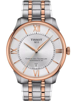 Tissot Tissot Chemin Des Tourelles Powermatic 80 Silver Dial Two Tone Steel Strap Watch for Men - T139.407.22.038.00 Authentic Buy Shop Now