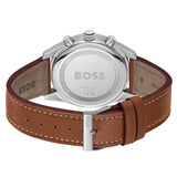 Hugo Boss Skytraveller Chronograph Black Dial Blue Leather Strap Watch for Men - 1514161 Authentic Buy Shop Now