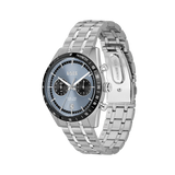 Hugo Boss Tourmaster Chronograph Blue Dial Silver Steel Strap Watch for Men - 1514286 Authentic Buy Shop Now