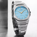 D1 Milano Ultra Thin Blue Dial Silver Steel Strap Watch for Women - D1-UTBL17 Authentic Buy Shop Now