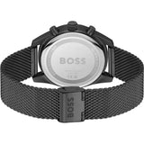 Hugo Boss Skytraveller Chronograph Black Dial Black Mesh Strap Watch for Men - 1514150 Authentic Buy Shop Now