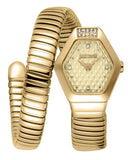 Just Cavalli Lunara Gold Dial Gold Steel Strap Watch for Women - JC1L397M0035 Authentic Buy Shop Now
