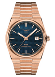 Tissot PRX Powermatic 80 Blue Dial Rose Gold Steel Strap Watch for Men - T137.407.33.041.00 Authentic Buy Shop Now