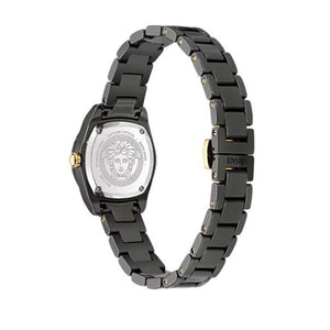 Versace DV One Mini Black Dial Black Steel Strap Watch for Women - VE9F00124 Authentic Buy Shop Now
