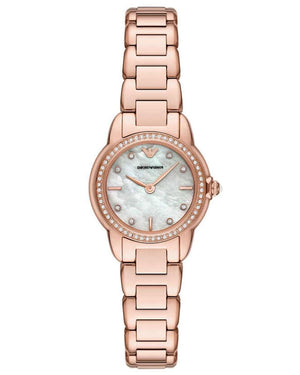 Emporio Armani Mia Mother of Pearl Dial Rose Gold Steel Strap Watch for Women - AR11671 Authentic Buy Shop Now
