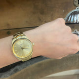 Tissot PR 100 Gold Dial Gold Steel Strap Watch for Women - T150.210.33.021.00 Authentic Buy Shop Now