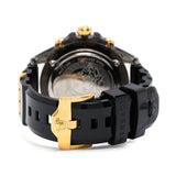 Versace Icon Active Chrono Gold Dial Black Silicone Strap Unisex Watch - VEZ701623 Authentic Buy Shop Now