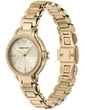 Emporio Armani Mia Crystals Gold Dial Gold Steel Strap Watch for Women - AR11609 Authentic Buy Shop Now
