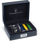 Maserati Traguardo Chronograph Black Dial Silver Steel Strap Watch for Men - R8873612061 Authentic Buy Shop Now
