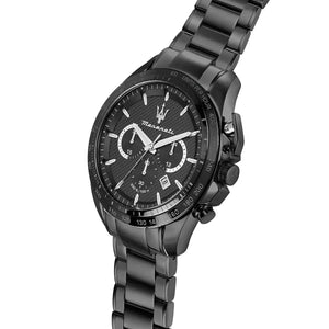 Maserati Traguardo Limited Edition Chronograph Black Dial Black Steel Strap Watch for Men - R8873612045 Authentic Buy Shop Now