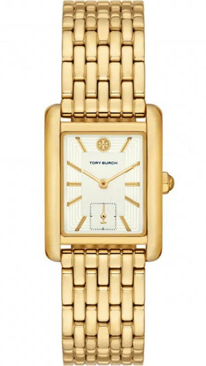 Tory Burch Eleanor White Dial Gold Steel Strap Watch for Women - TBW1060 Authentic Buy Shop Now