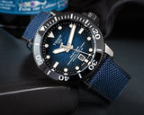 Tissot Seastar 2000 Professional Powermatic 80 Blue Dial Blue Nylon Strap Watch for Men - T120.607.37.041.00 Authentic Buy Shop Now