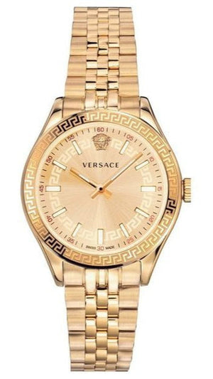 Versace Virtus Quartz Gold Dial Gold Steel Strap Watch for Women - VEHU00720 Authentic Buy Shop Now