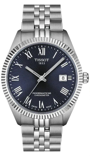 Tissot Ballade Powermatic 80 COSC Blue Dial Silver Steel Strap Watch for Men - T156.408.11.043.00 Authentic Buy Shop Now