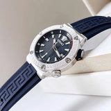 Versace Greca Diver Quartz Blue Dial Blue Rubber Strap Watch for Men - VE8G00124 Authentic Buy Shop Now