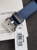 Emporio Armani World Explorer Chronograph Blue Dial Blue Nylon Strap Watch for Men - AR11588 Authentic Buy Shop Now