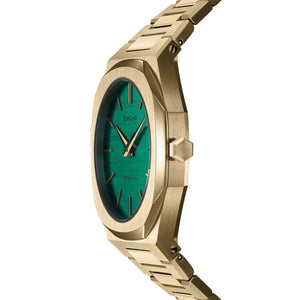 D1 Milano Ultra Thin Green Dial Gold Steel Strap Watch for Women - D1-UTBL18 Authentic Buy Shop Now