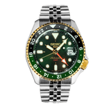 Seiko 5 Sports Forest Green Sunrise Limited Edition Green Dial Silver Steel Strap Watch for Men - SSK050K1 Authentic Buy Shop Now