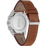 Hugo Boss Skytraveller Chronograph Black Dial Blue Leather Strap Watch for Men - 1514161 Authentic Buy Shop Now