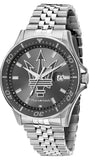 Maserati SFIDA Chronograph Grey Dial Silver Steel Strap Watch for Men - R8853140010 Authentic Buy Shop Now