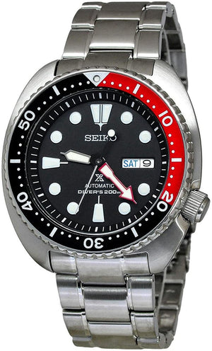 Seiko Prospex Turtle Divers Automatic Black Dial Silver Steel Strap Watch for Men - SRP789J1 Authentic Buy Shop Now