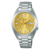 Seiko 5 Sports Automatic Gold Dial Silver Steel Strap Watch for Men - SRPL59K1 Authentic Buy Shop Now