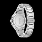 Hugo Boss Runner 3H Green Dial Silver Steel Strap Watch for Men - 1514208 Authentic Buy Shop Now