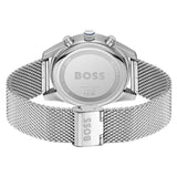 Hugo Boss Skytraveller Chronograph Blue Dial Silver Mesh Strap Watch for Men - 1514149 Authentic Buy Shop Now