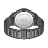 Hugo Boss Taper Chronograph Black Dial Black Steel Strap Watch for Men - 1514090 Authentic Buy Shop Now