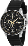 Maserati SFIDA Chronograph Black Dial Black Silicone Strap Watch for Men - R8871640005 Authentic Buy Shop Now